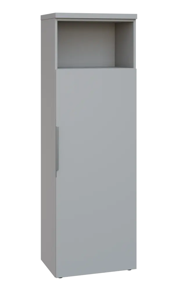 SIN 5 - 6DN kancelářská skříň, 1-dveřová/nika, pravá, 1820x600x400, šedá